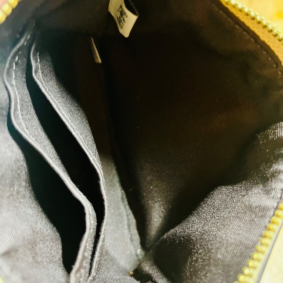 Coach Signature Beige and White Wristlet - Picture 6 of 11